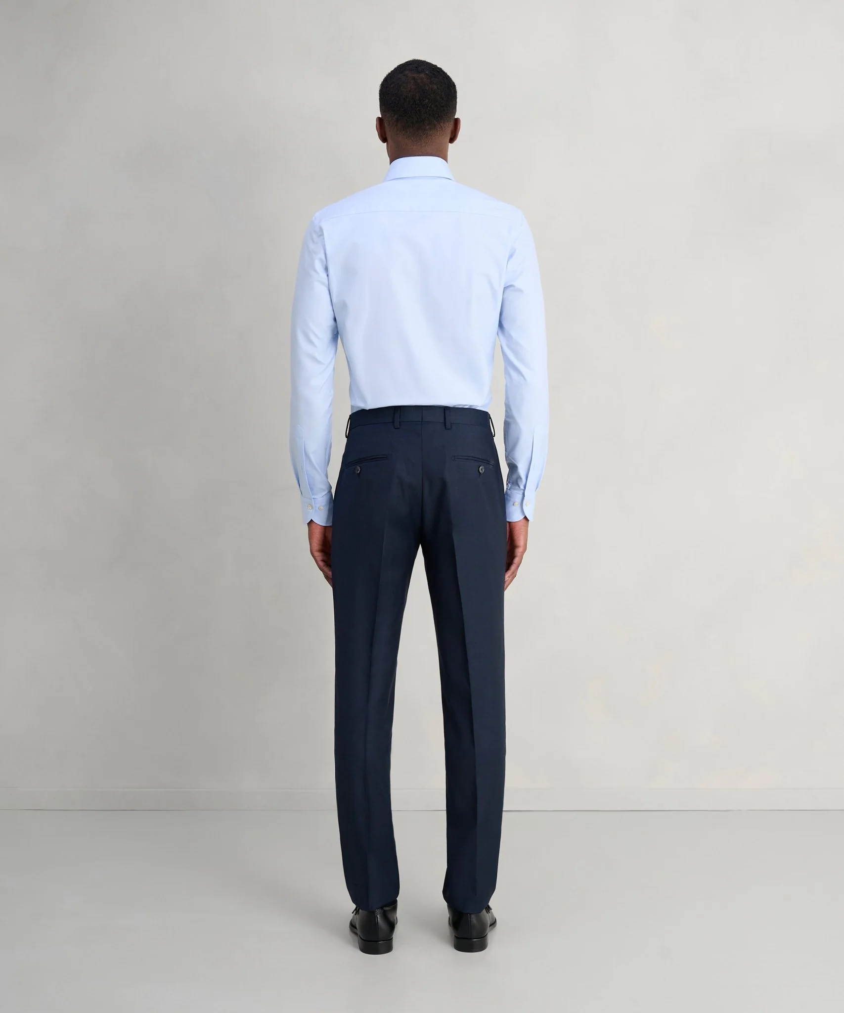 The Business Editions pak S110's sharkskin wol donkerblauw - Image 9