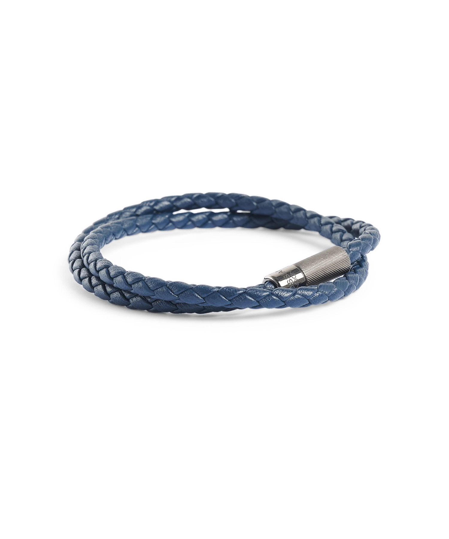 Armband leer marineblauw