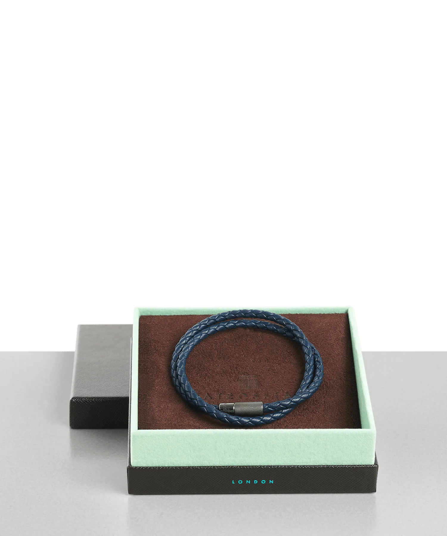 Armband leer marineblauw - Image 2