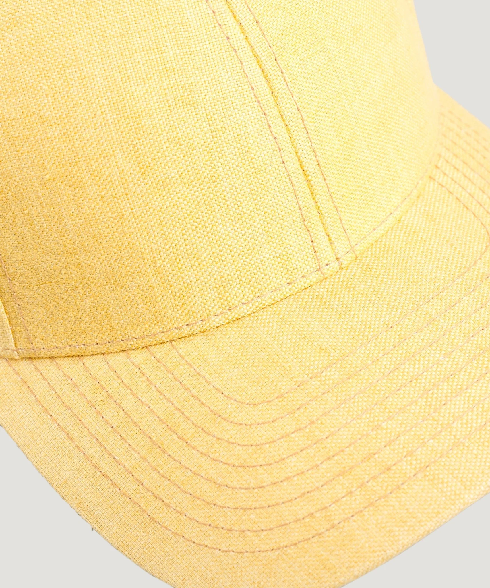 Baseball cap linnen geel - Image 2